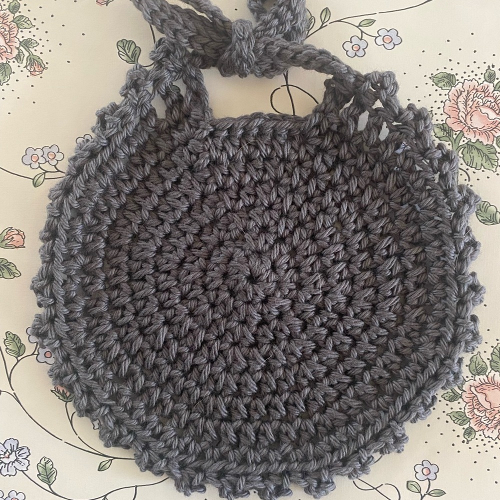 Crochet Baby Bib  Heirloom Baby Shower Gift 100% Cotton Handmade